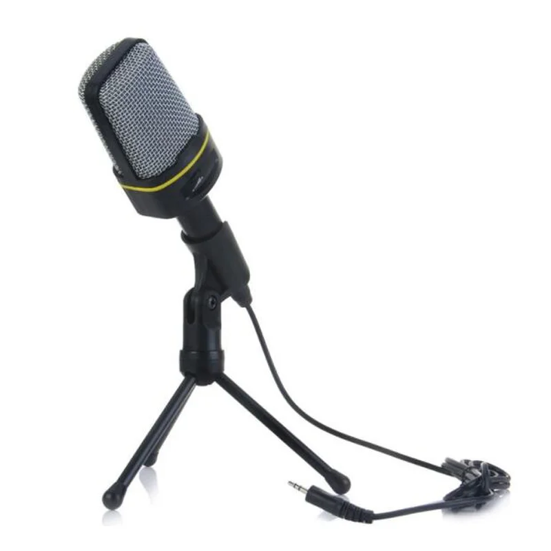 

SF-920 Professional Condenser Microphone 3.5mm Plug with Stand Holder for PC Laptop Recording Streaming Podcasting for Youtube