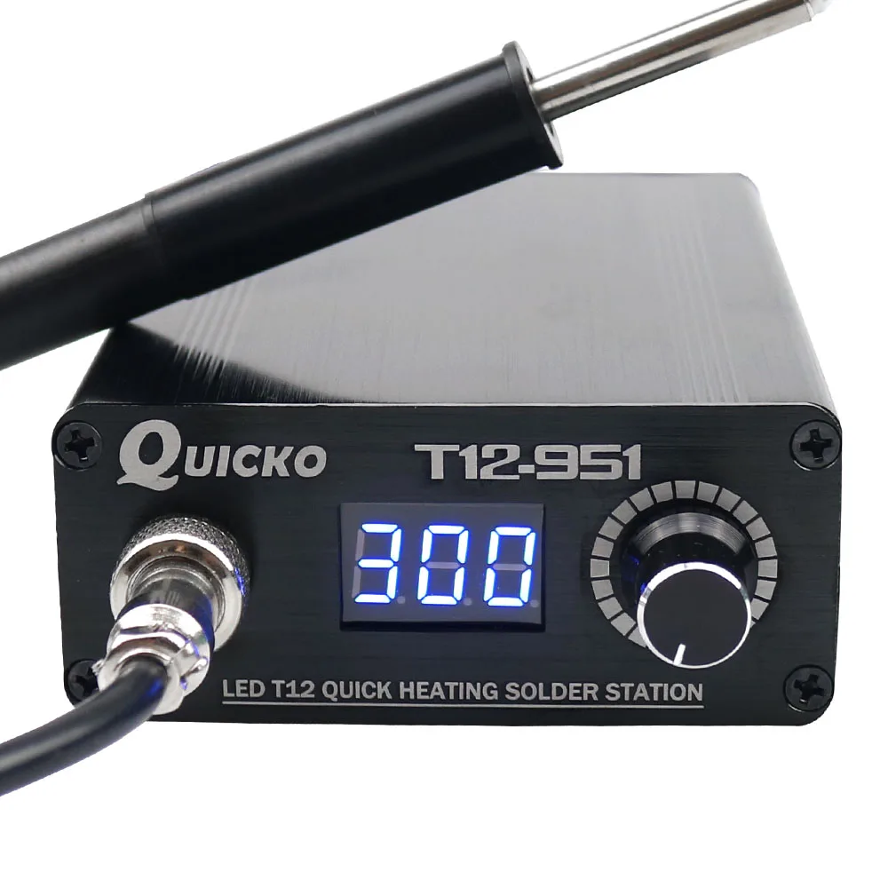 

Quick Heating T12-951 LED Digital soldering station electronic Soldering Iron welding tool with P9 plastic handle