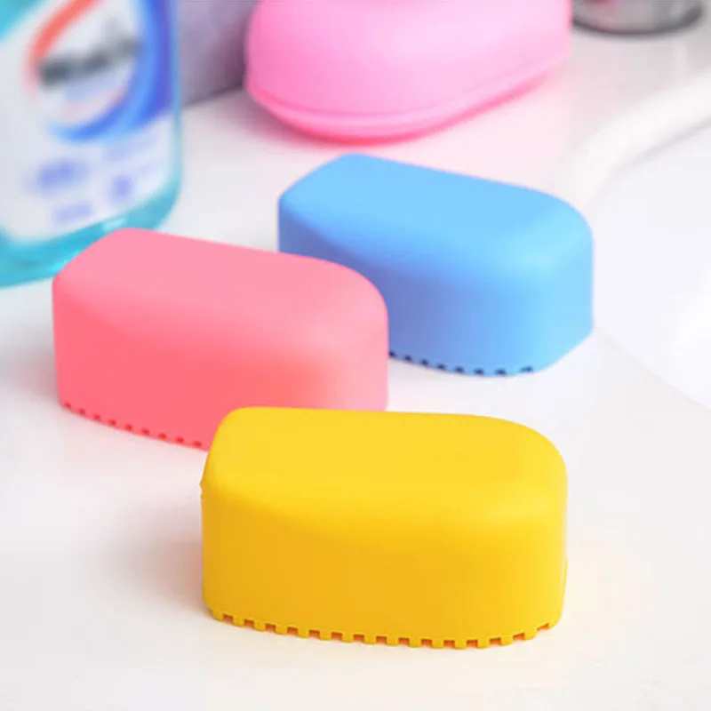 small Silicone Laundry Wash Board 1pc New Candy Color Non-slip Mini Washboard Scrubbing Brush Handheld Cleaning tool