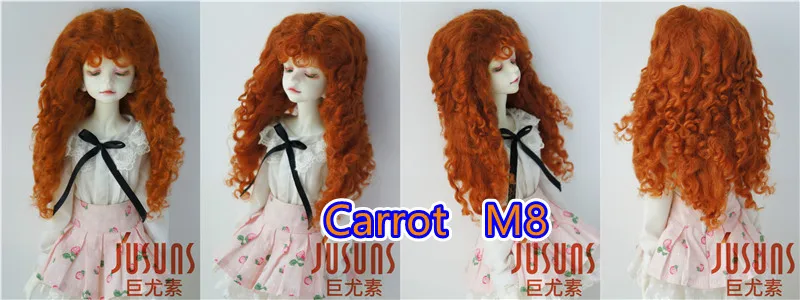 D28002 Extremely Longe Curly Monghanjuc Mohair BJD Wigs 6-7' 7-8' 8-9' 9-10' 1/6 1/4 1/3 YOSD MSD SD DOD QBaby Blythes Hair