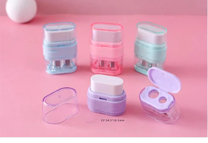 1PC Kawaii Eraser Pencil Sharpener Dual Use Stationery Eraser Student Or Office Rubber Cute Gift For Children(ss-854)