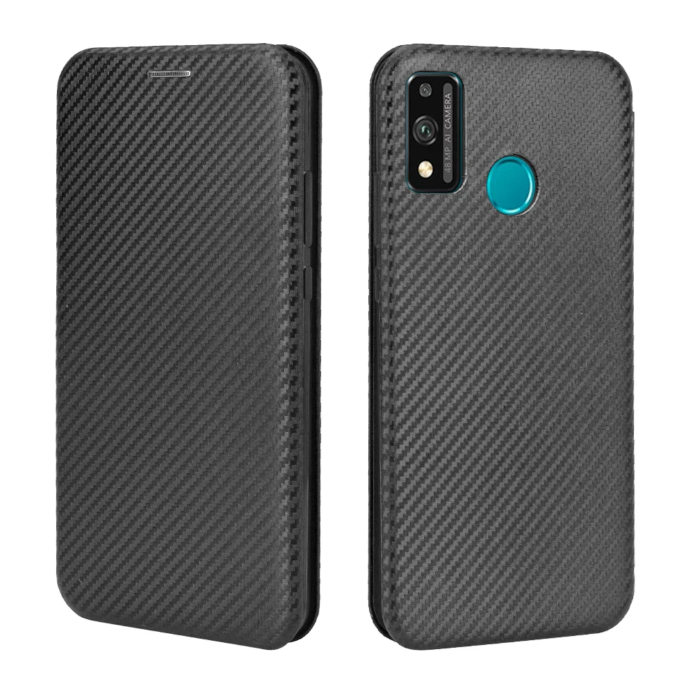 For Huawei Honor 9X Lite Case Carbon Fiber Flip Leather Case For Huawei Honor 9X 9 X Lite 9XLite JSN-L21 Case Cover 6.5