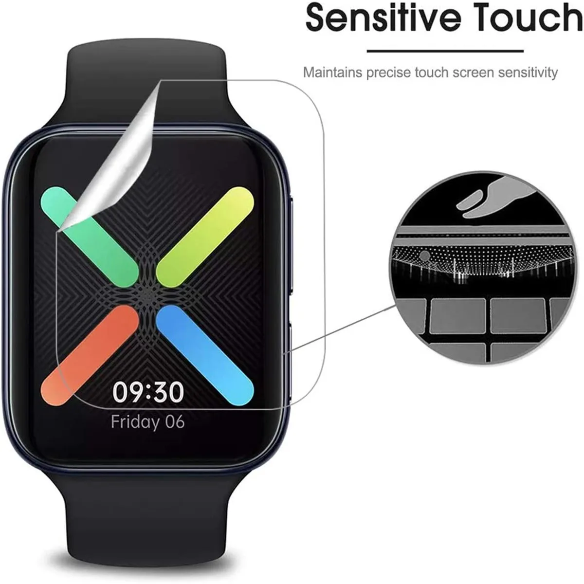 Película protectora de pantalla de cobertura completa para oppo watch 2, 42mm, 46mm, HD, antiarañazos, suave, TPU, película protectora para OPPO Watch 2, 42 y 46 MM