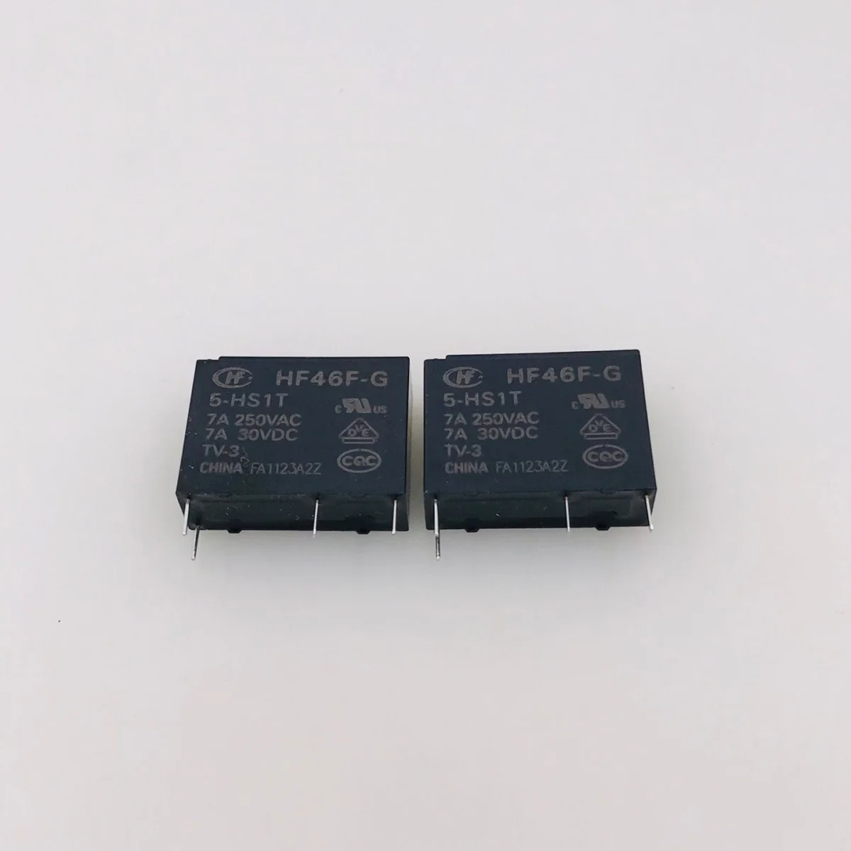 HF46F-G-5-HS1T 005VDC 7A 250VAC relays