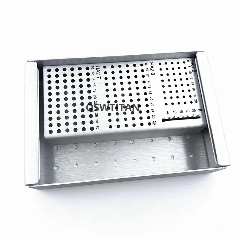 Veterinär Orthopädie Instrumente HA 1,5mm 2,0mm 2,7mm Knochen Schrauben Fall Rack