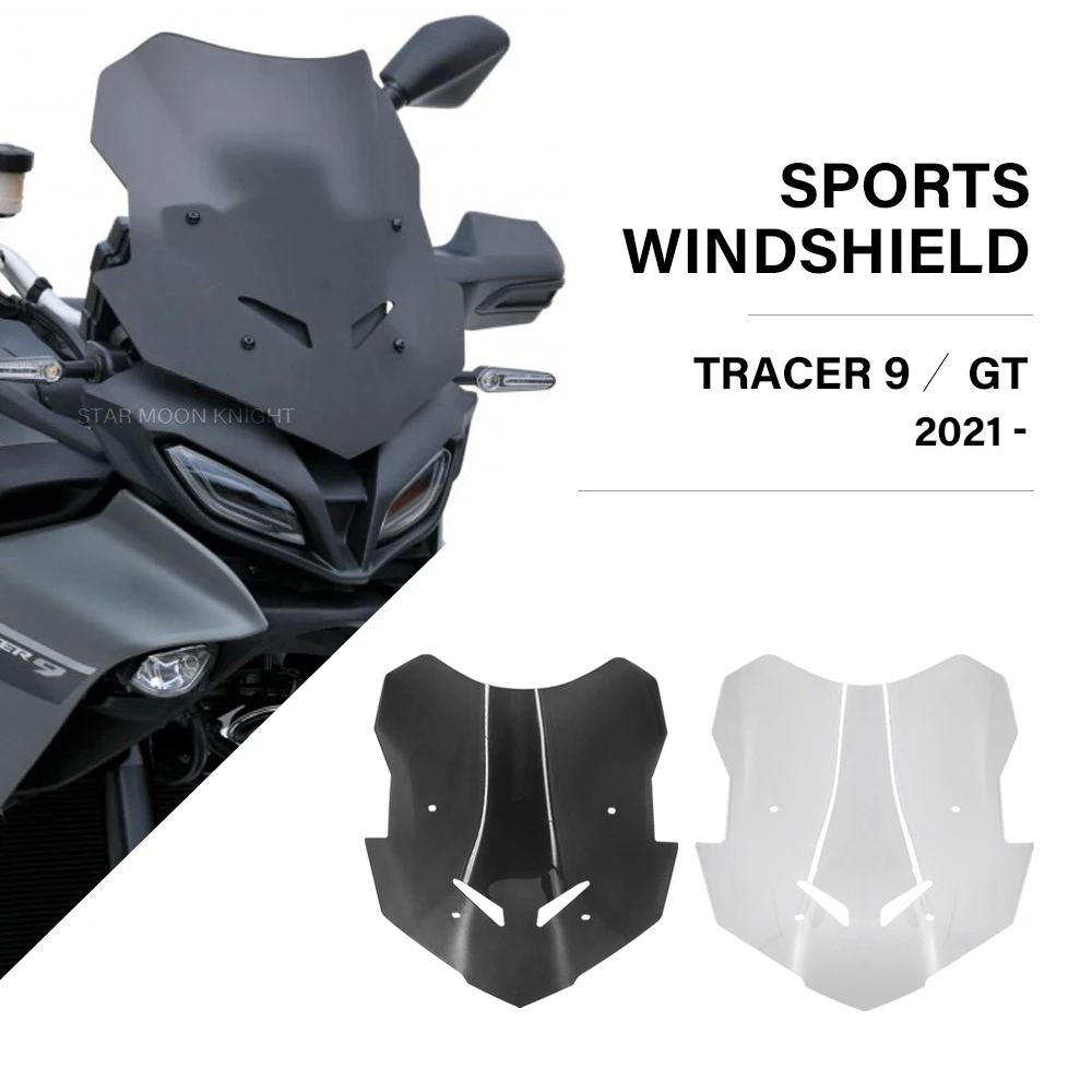 

Fit For YAMAHA Tracer 900 Tracer9 TRACER 9 GT 2021 2022 - Motorcycle Windscreen Windshield Deflector Protector Wind Screen