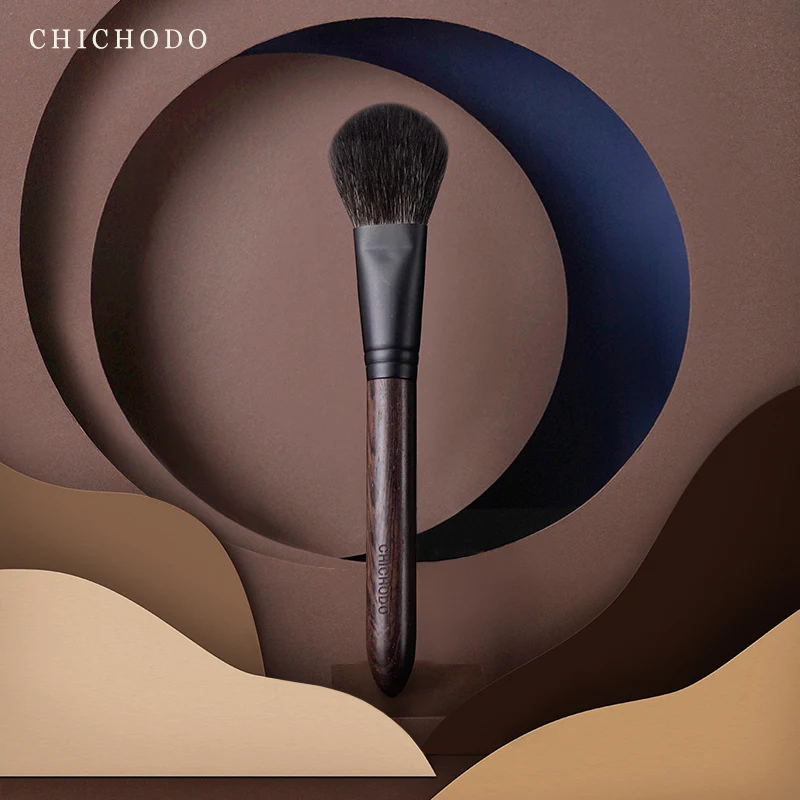 CHICHODO Makeup Brush-Ink Painting Series Top Animal Hair Make Up Brushes-Goat Hair Blusher Brush-Cosmetic Tools-Facial Pen-J320