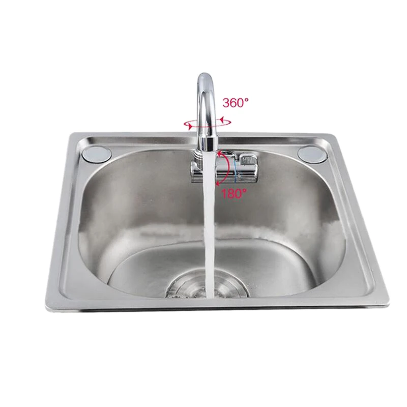 Grifo de lavabo de cobre con rotación de 360 grados para barco de caravana, grifo de agua fría plegable, cocina, baño, RV, barco marino, cubierta