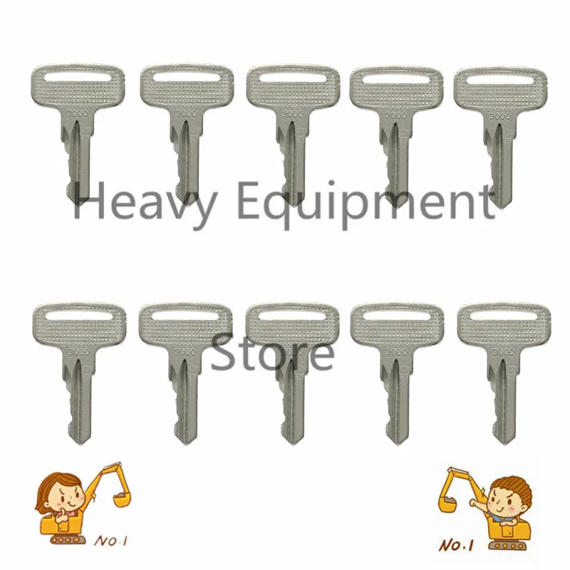 10Pcs 3000 Key GE83093  83093 83093GT lift key For Genie High-Altitude Operation Car GS1530 GS1532 GS1930 GS1932