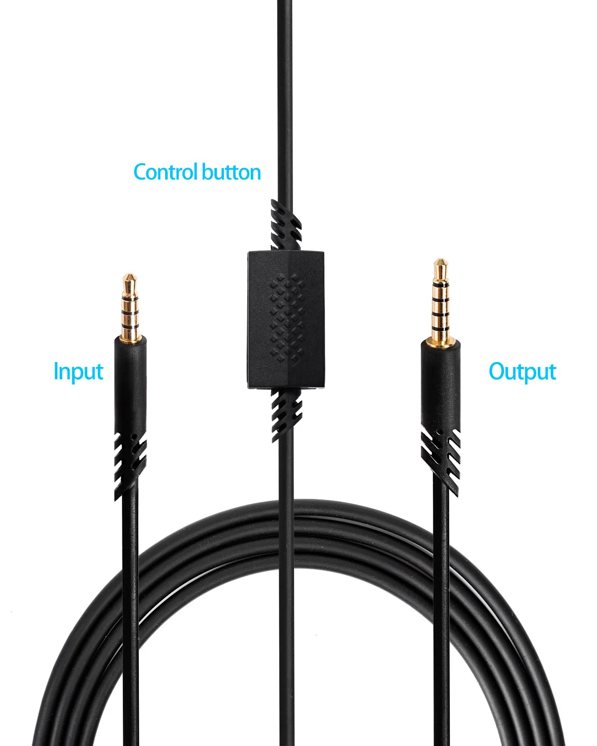 Сменный аудиокабель Ps4 для наушников Logitech ASTRO A10 A40, прочный, черный