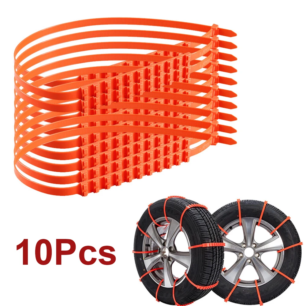 

10PCS Tire Wheels Snow Chains for Car Winter Tire Anti-skid Chains Wheel Tyre Cable Belt Winter Outdoor Emergency Chain STC01