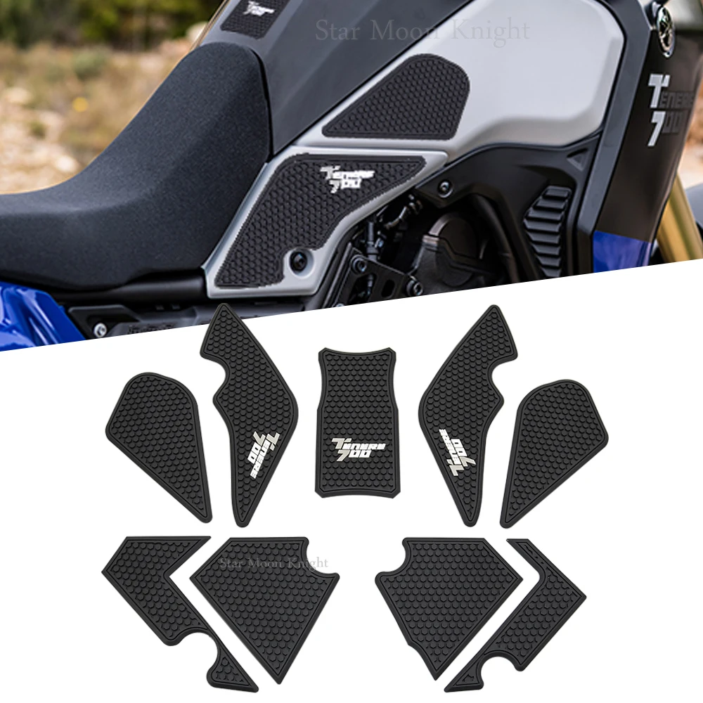 

FOR YAMAHA Tenere 700 T700 XTZ 700 XTZ 690 motorcycle accessoriesNon-slip Side Fuel Tank Stickers Waterproof Pad Rubber Sticker