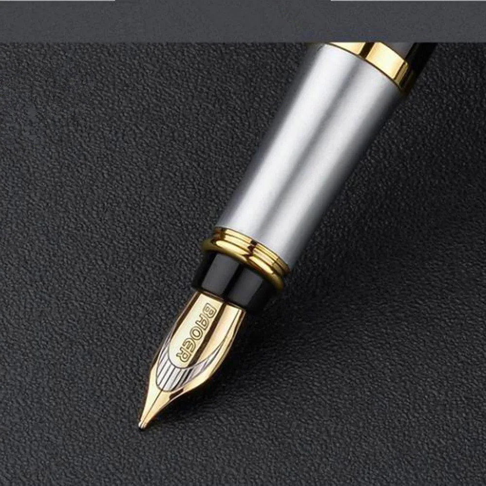 BAOER 801 Metal Fountain Pen Stainless Steel Golden Arrow Decoration GIFT STUDENT