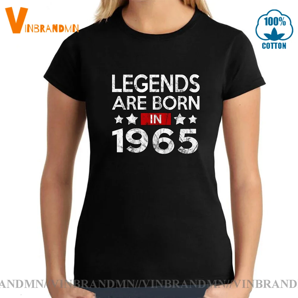 

Retro Legendary Made in 1965 T-shirt Mother Thanksgiving Birthday Tshirt Vintage Legends are Born in 1965 Short Sleeves T shirt