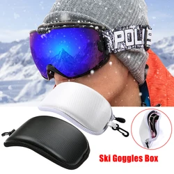 Estuche Protector de gafas de esquí sin gafas, caja de gafas de Snowboard, estuche rígido con cremallera, bolsa