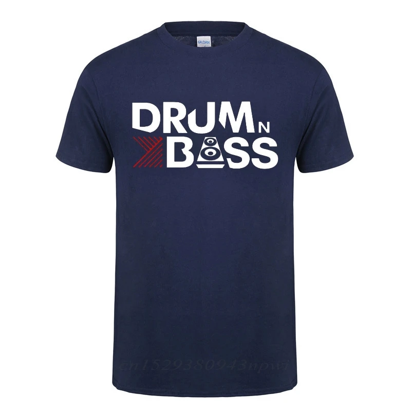 Camiseta de Drum N Bass para hombre, regalo de cumpleaños divertido, manga corta, cuello redondo, ropa de calle de algodón, camiseta informal, Tops