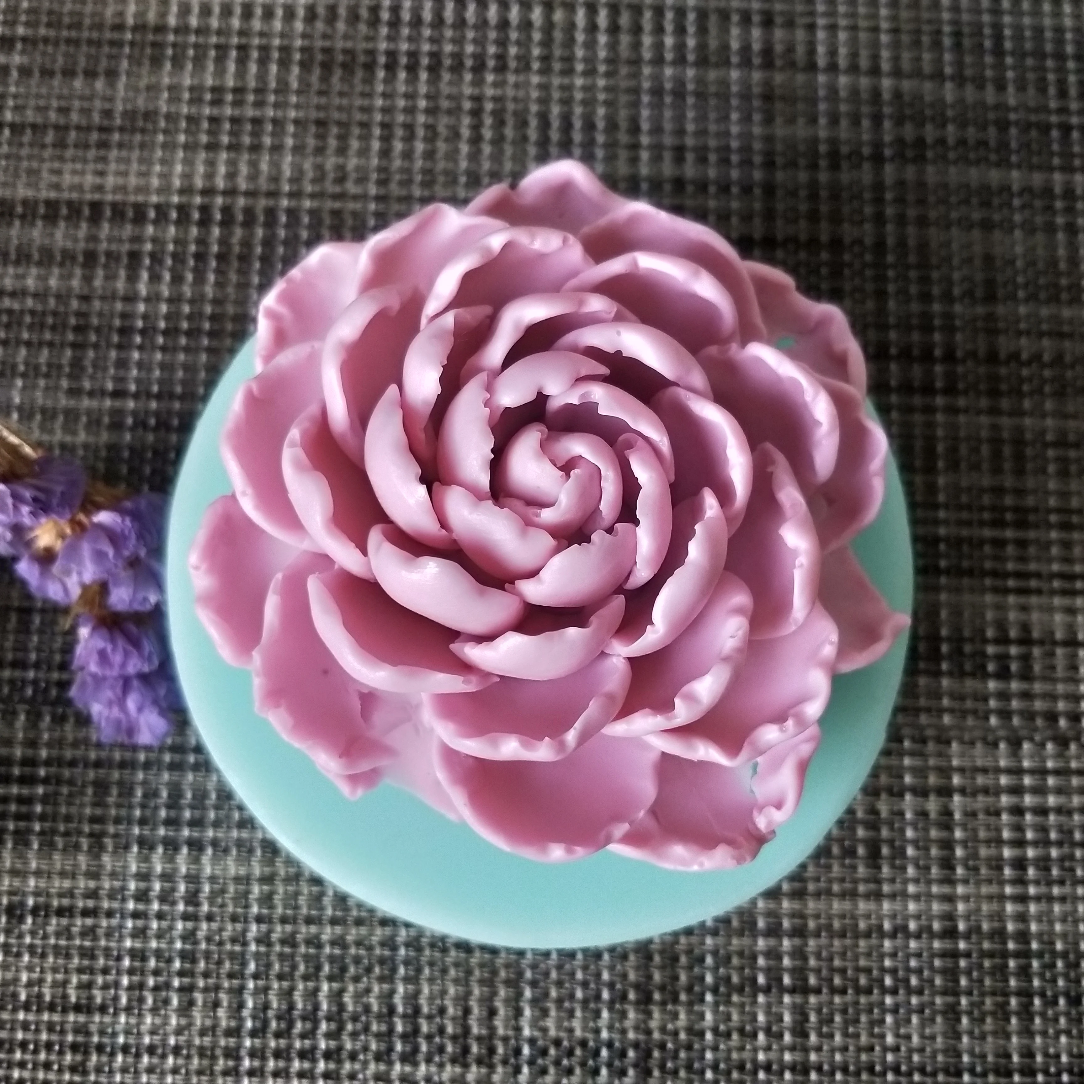 3D Flower Peony Rose chrysanthemum Mould Silicone Soap Mold Candle Aroma Moulds Soap Making Mold Resin Clay Mould HC0112 PRZY