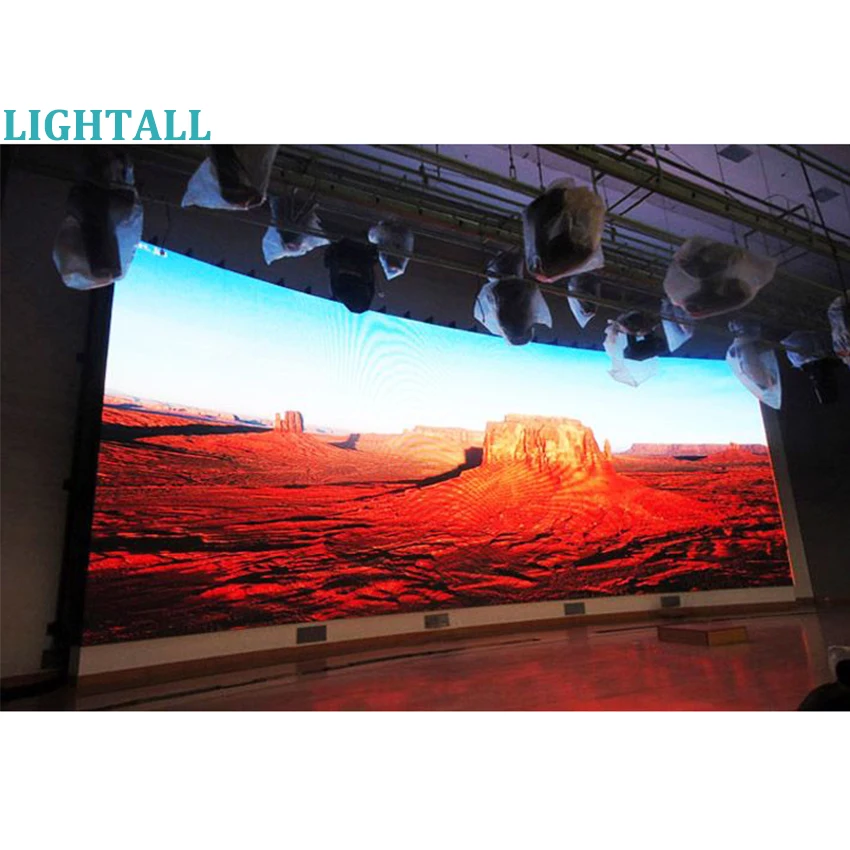 P4.81 Rgb Hd Gebogen Led Video Wall Hoge Kwaliteit P2.6P2.9P3.9 Flexibele Full Color Indoor Led Display Module Panelen