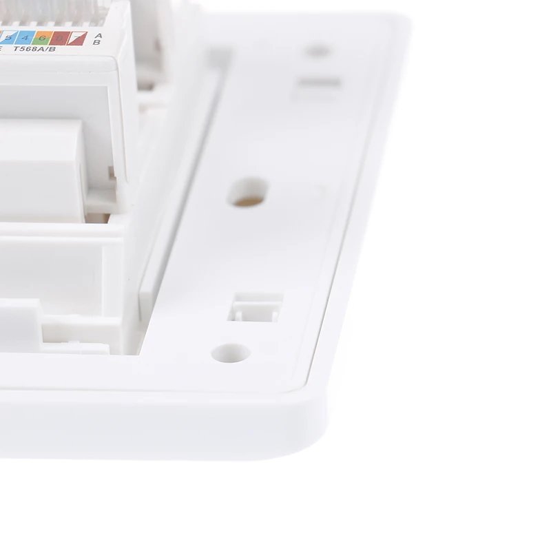 1pcs 86 Type Computer Socket Panel CAT5E Network Module RJ45 Cable Interface Outlet Wall (without retail package)