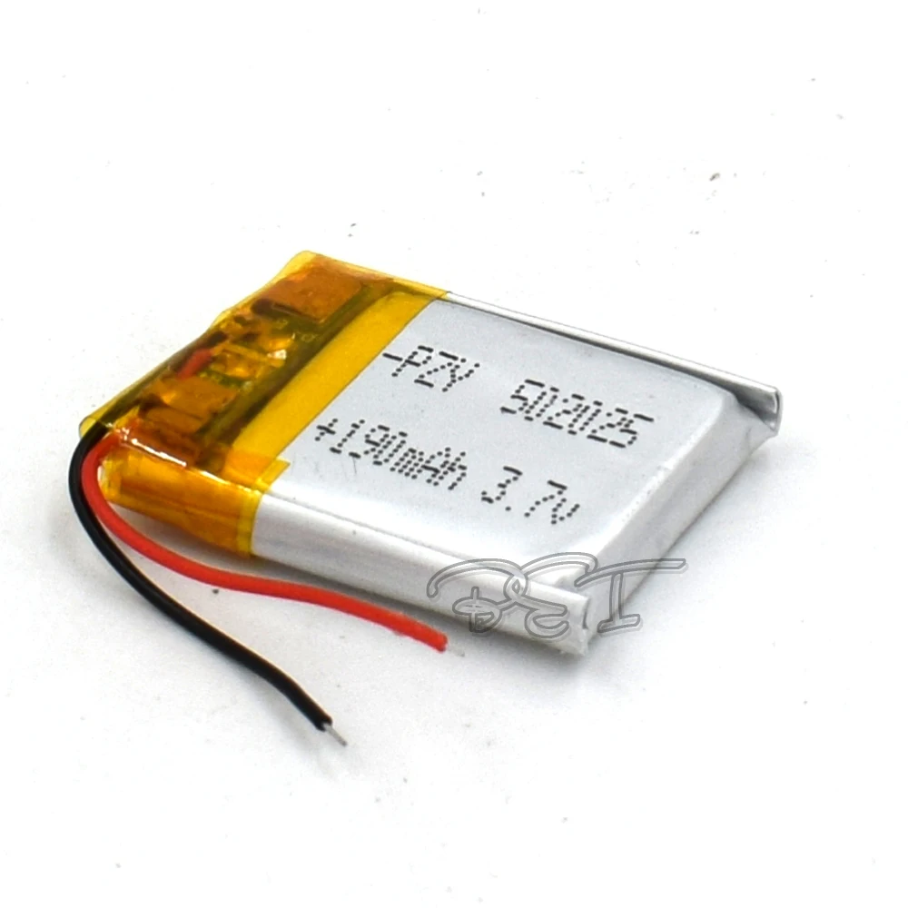 5Pcs 3.7V 502025 with protective plate 190mAh Rechargeable polymer lithium battery For PSP navigation Ebook core Li-ion Cell