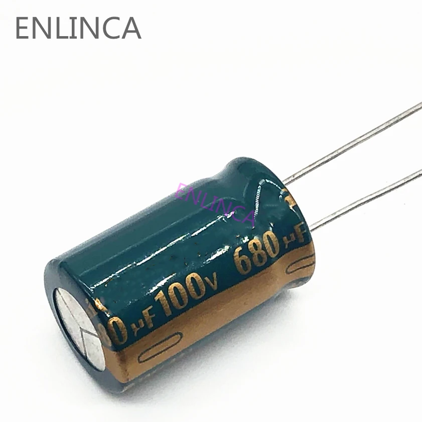 4pcs/lot S42 high frequency low impedance 100v 680UF aluminum electrolytic capacitor size 16*30 680UF 20%