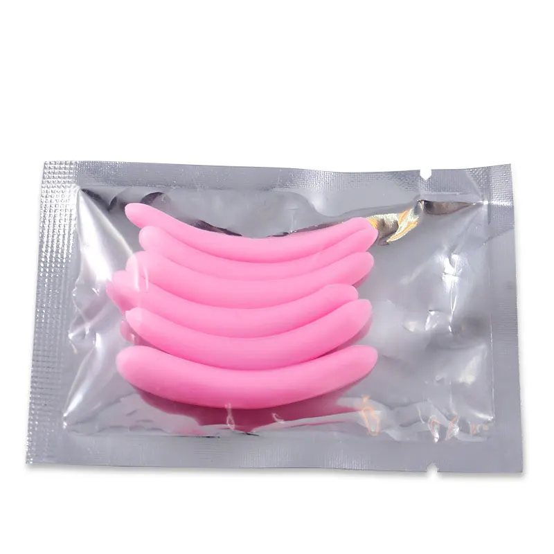 3pairs Pink Eyelash Perm Silicone Pad Recycling Lashes Rods Shield lifting 3D Eyelash Curler Makeup Accessories Applicator Tool