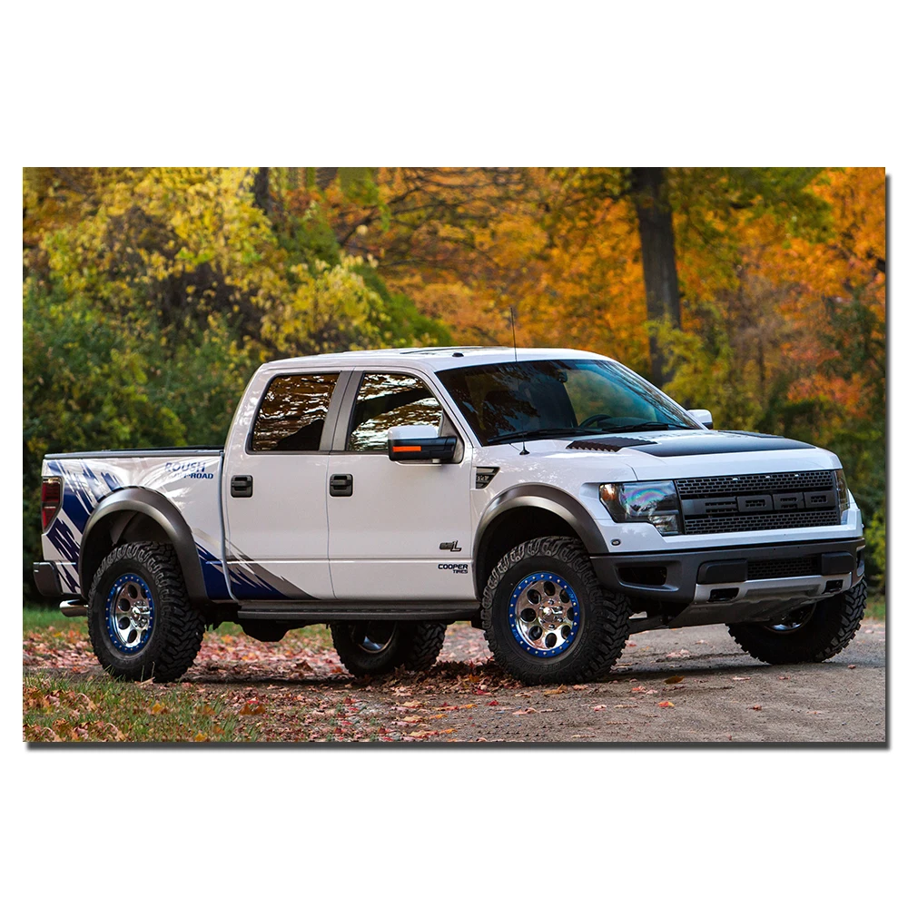 Raptor Pickup Truck Poster Canvas Painting Decoration Wall Art Picture for Living Room