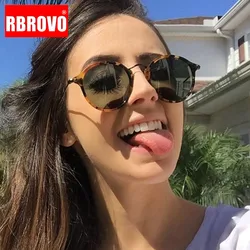 RBROVO Fashion Round Sunglasses Women Designer Sunglasses Women 2023 High Quality Sunglasses For Women/Men Vintage Oculos De Sol