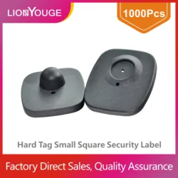 Anti-shoplifting eas rf 8.2mhz tag,hard tag small square security label 10pcs/lot