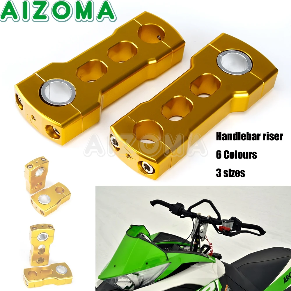 Glod Rot Blau Lila Lenker Riser Clamp 25mm 22mm für Motorrad Harley Honda Arctic Cat Griff Bar Steigleitungen erhöhung Montieren