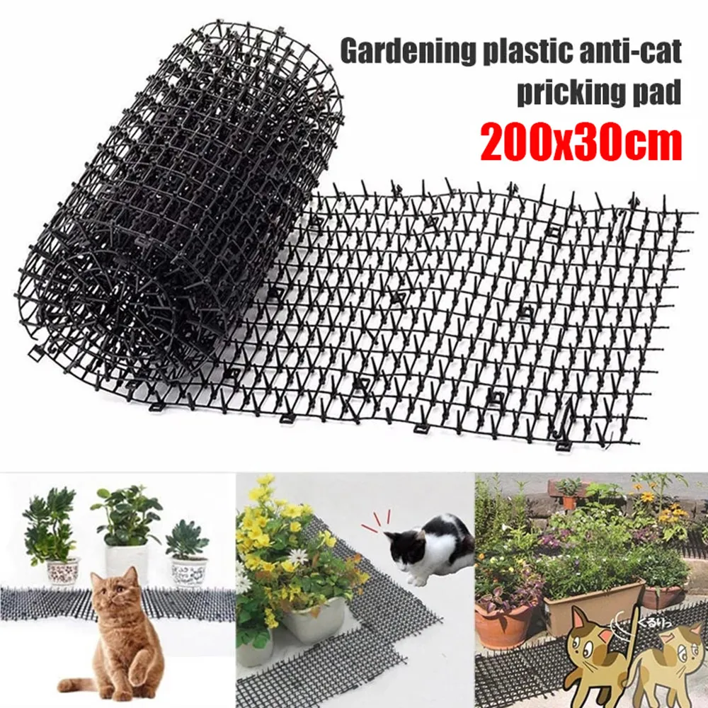 Gardening Cat Scat Mat Repellent Mat Anti-Cat With Prickle Strips Spikes Straps Keep Cat Dog Away Digging Pest Control Supply