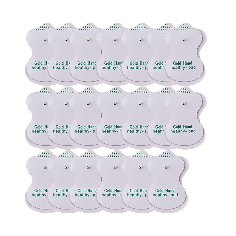 10 Pcs Elettrodi per Decine Agopuntura Terapia Pad per il Dimagrimento Del Corpo Elettrico Massager Della Macchina Adhensive Gel Pad Salute e