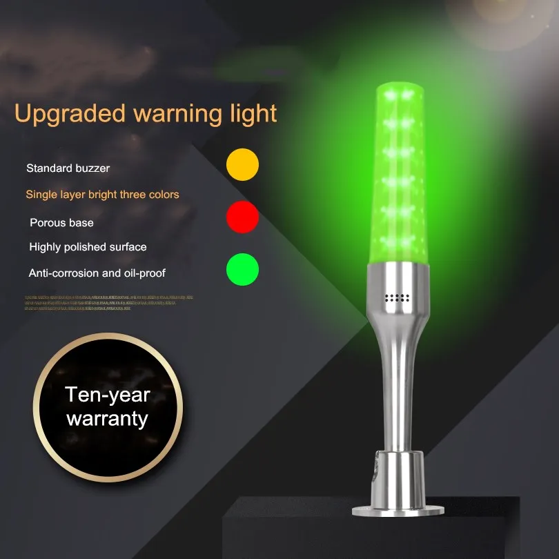 led 3 colors in 1 layer Indicator Light 24V Intelligent Warning Light Fold Baseball Workshop Machine Signal Buzzer Caution Light