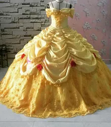 Retro Sweet 16 Quinceanera Dresses Lace Rufles Skirts Off The shoulder With 3D Flora Appliques Formal vestido de 15 anos