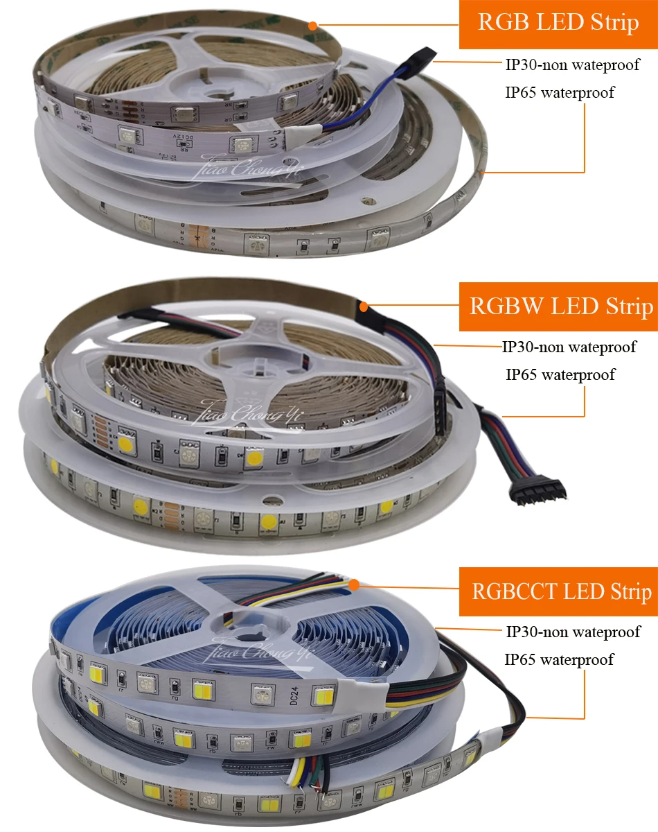 Imagem -02 - Tuya wi fi sem Fio Controlador de Controle Voz Dc12v 5050 Rgb Rgbw Rgbcct Led Tira Fita Luz Flexível Mais Adaptador Alimentação 5m 10m Kit