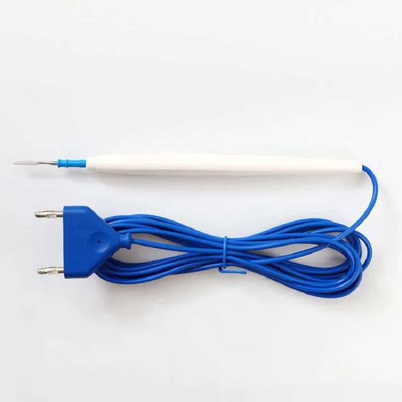 Double plug electrode pen electric knife pen KD848 accessories connection line handle with flat knife head