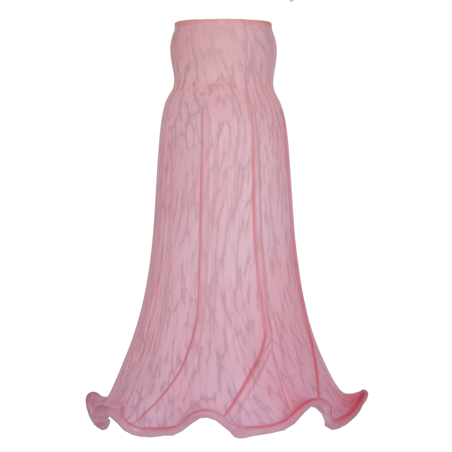 

Pink Pond Lily Lamp Shade, Tulip Glass Lampshade Replacement, 4.5 "Wide X 6" Tall X 1.5 "Fitter