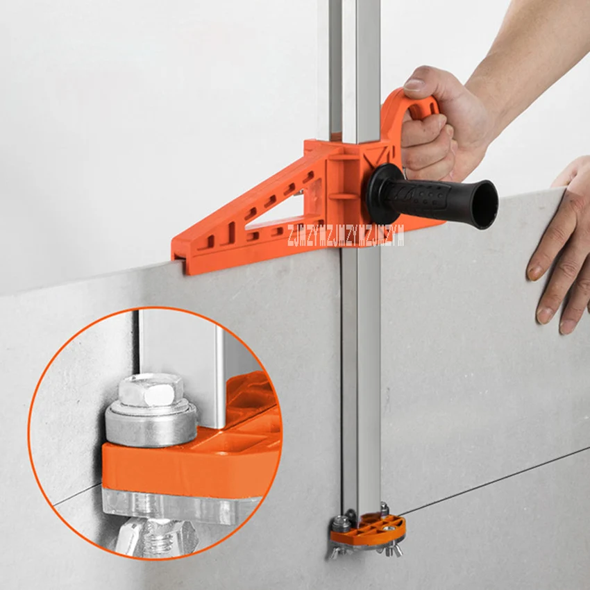 Durable Fixing Manual Gypsum Board Cutter Adjustable Hand Push Drywall Cutting Tool with Stainless Steel Ruler And 100pcs Blade