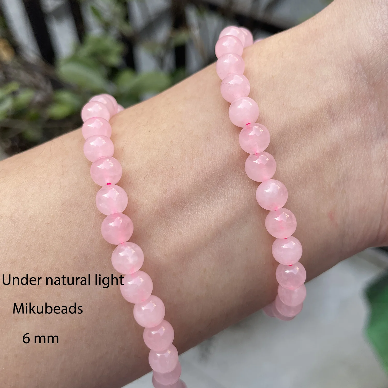 Natural Pink Rose Quartz Crystal 6mm 8mm 10mm 12mm Clear Smooth Round Stone Loose Beads For Jewelry Making DIY Necklace Strand