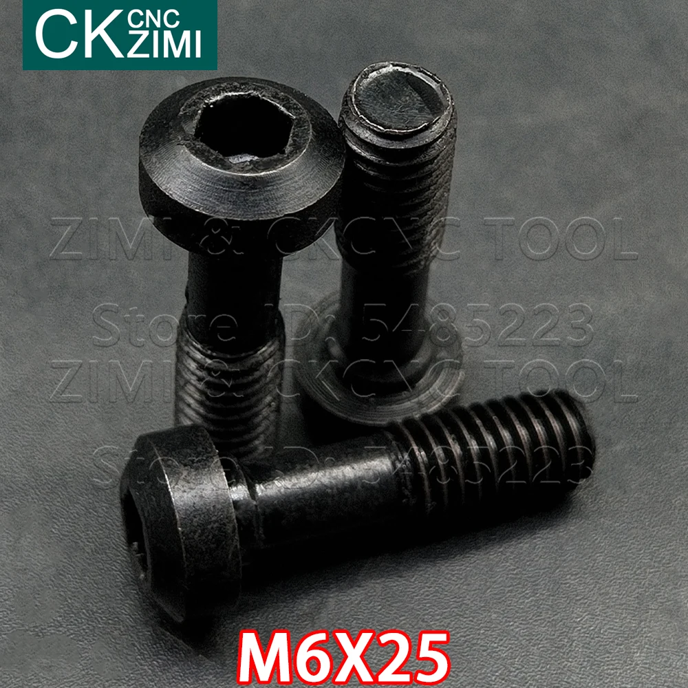 M6 * 25 mm M6X25 vite per piastra di pressione vite per inserto CNC per sostituzione inserto tornio CNC utensile da taglio accessori portautensili