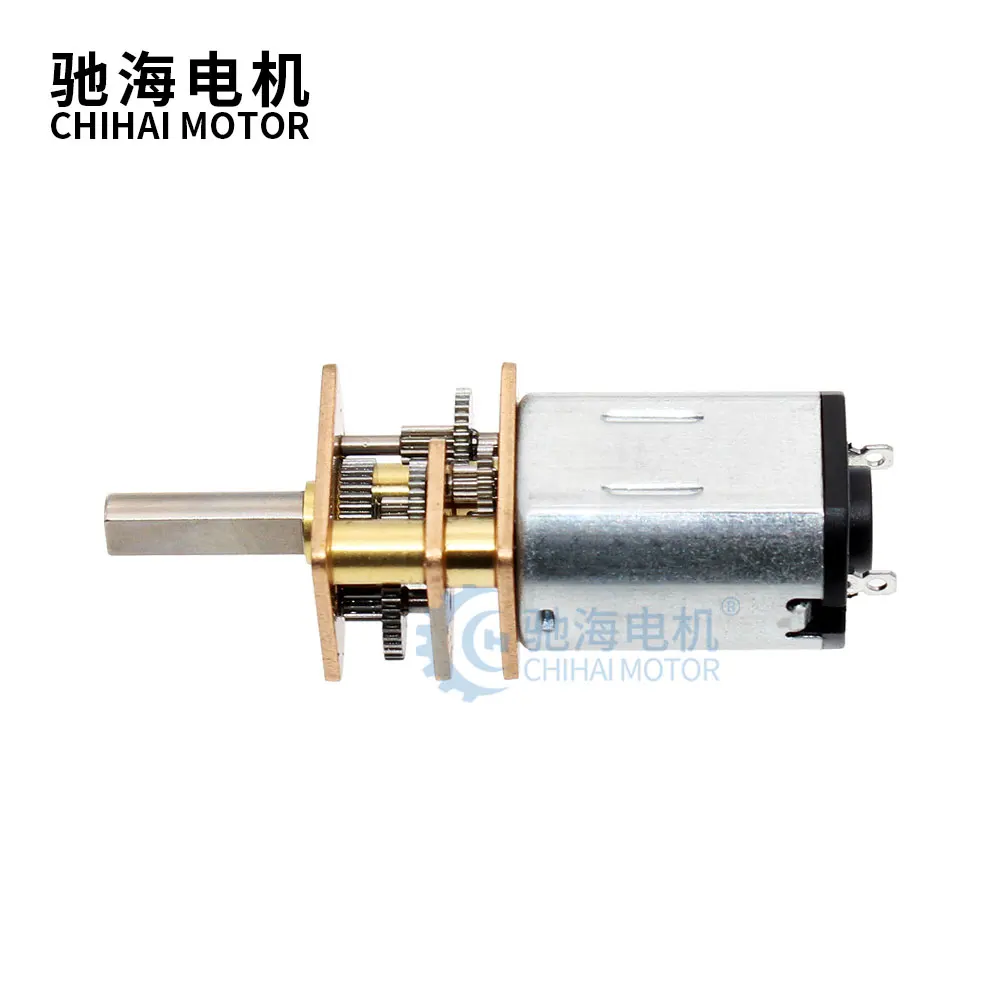 CHF-GM12-N20 12mm High Speed High Torque High-Power DC 3V 6V Long-Life Carbon Brush Micro Gear Motor with Metal Gearbox For DIY