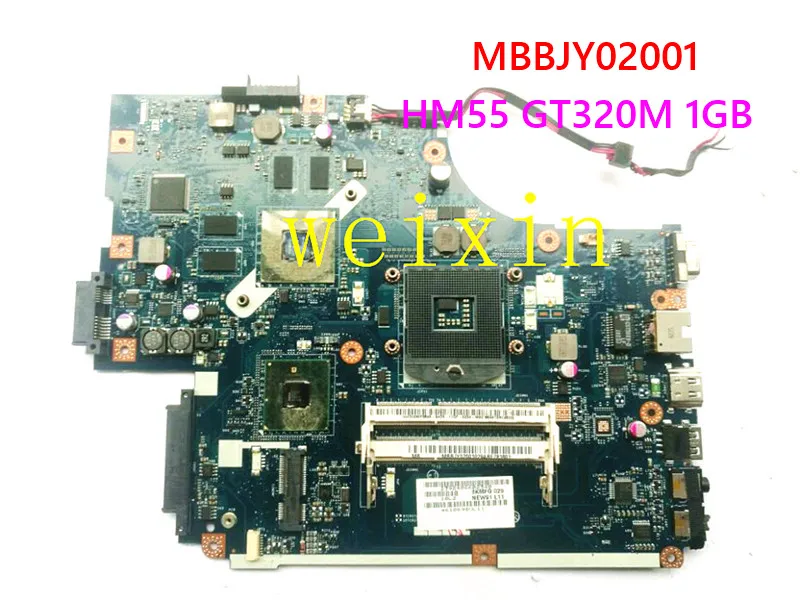 

91 LA-5893P Laptop Motherboard For Acer aspire 5742 5742G MAIN BOARD MBBJY02001 MB.BJY02.001 HM55 GT320M 1GB