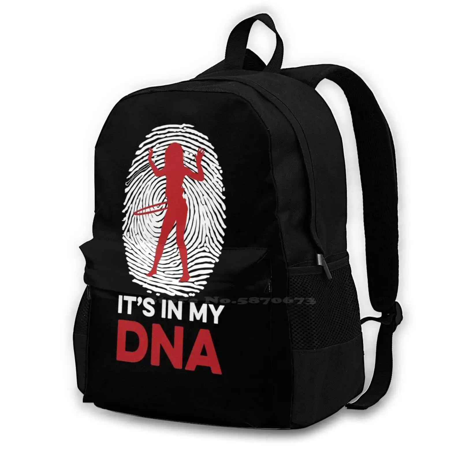 Ing Is In My Dna Backpack For Student School Laptop Travel Bag Ing Hoop Hooping Er Ers