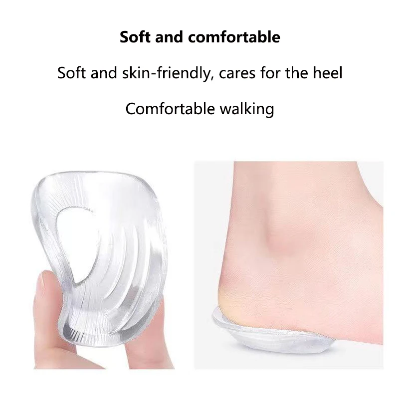 Semelle intérieure en silicone Orth4WD pour hommes et femmes, coussin de talon, outil de soins de la santé des pieds, coussin de chaussures en gel,