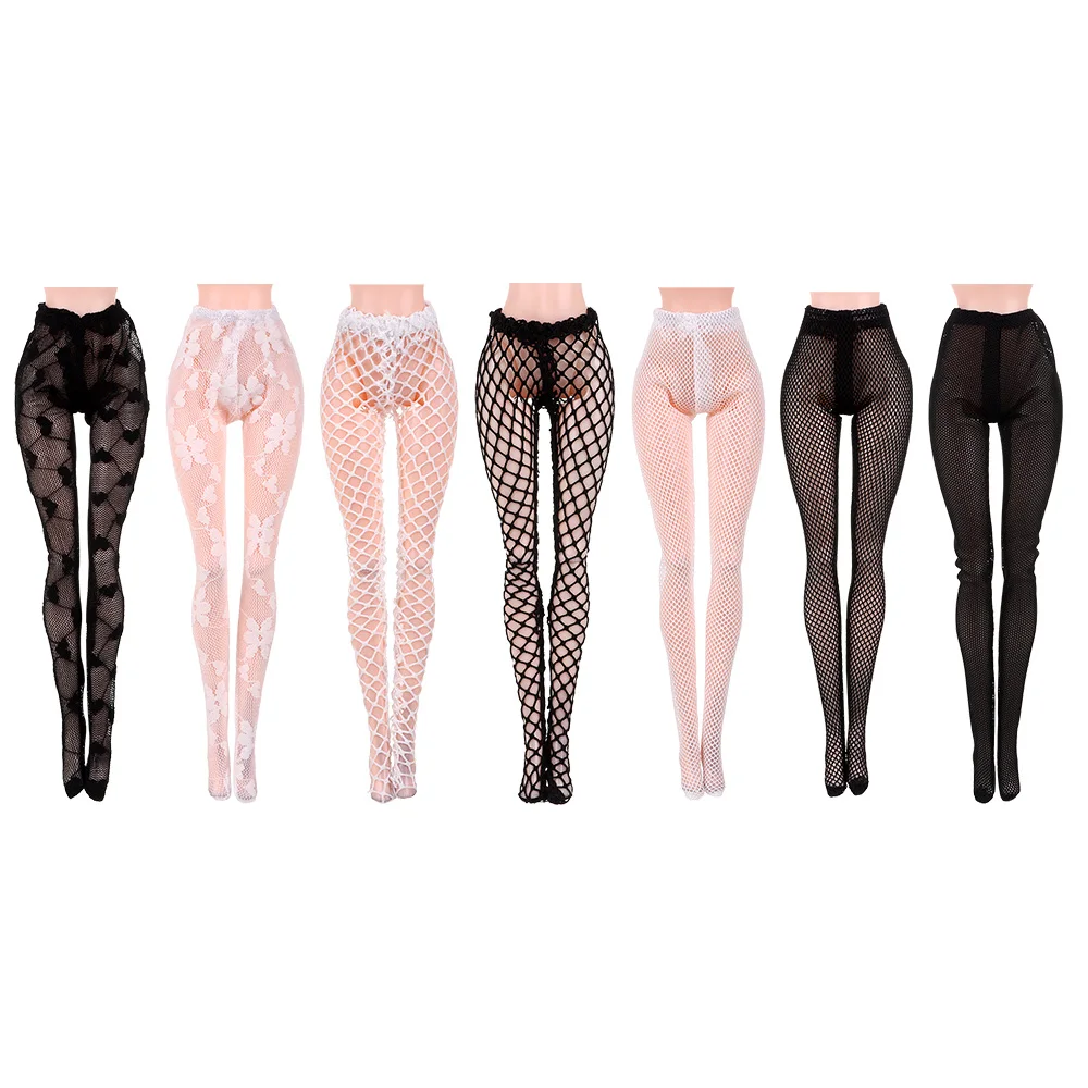 1PC Fashion Elastic Doll Leggings Pantyhose Fishnet Tights Doll Stockings Long Socks For 1/6 Doll Clothes Accessories Kids Toys