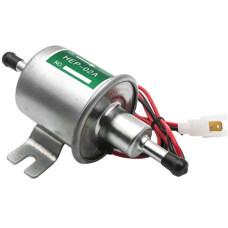 Universal diesel petrol gasoline 12v Electric Fuel Pumps low pressure HEP-02A For Carburetor,Motorcycle,ATV Hot Sale