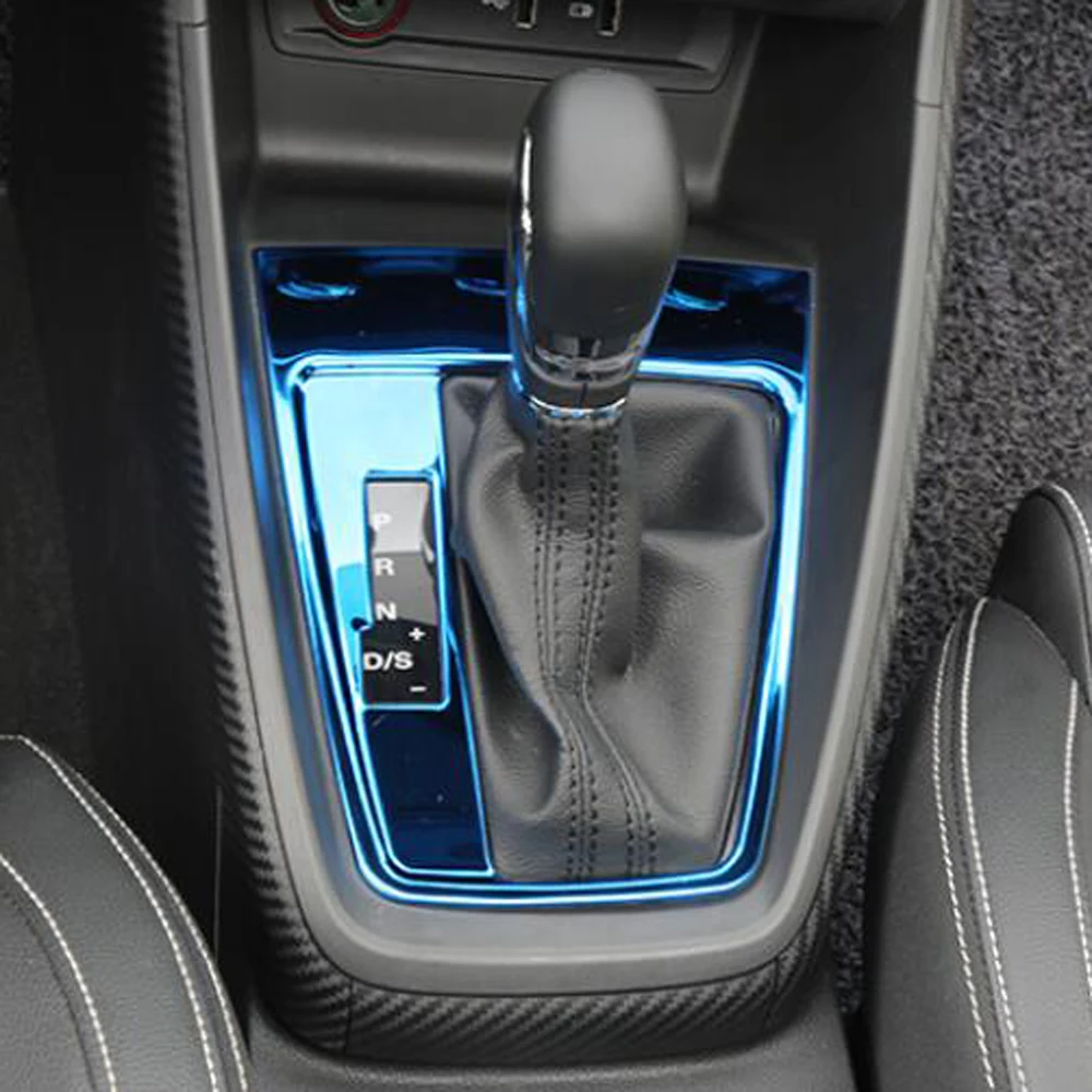 For MG ZS 2017 2018 2019 2020 Stainless Steel Interior Center Console Gear Shift Panel Decoration Cover Trim  Car Styling