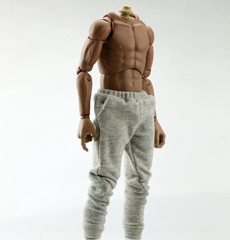 1/6 Scale Male Figure Accessory  Pencil Pants Slim Trousers Sports Slim Sweatpants for 12