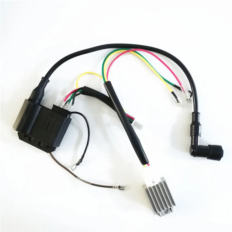 Ignition Coil + CDI + Voltage Regulator Rectifier + Wiring Harness for 6V 85W Kokusan Kreidler KS 125 KS 175 LKK Ignition Coil