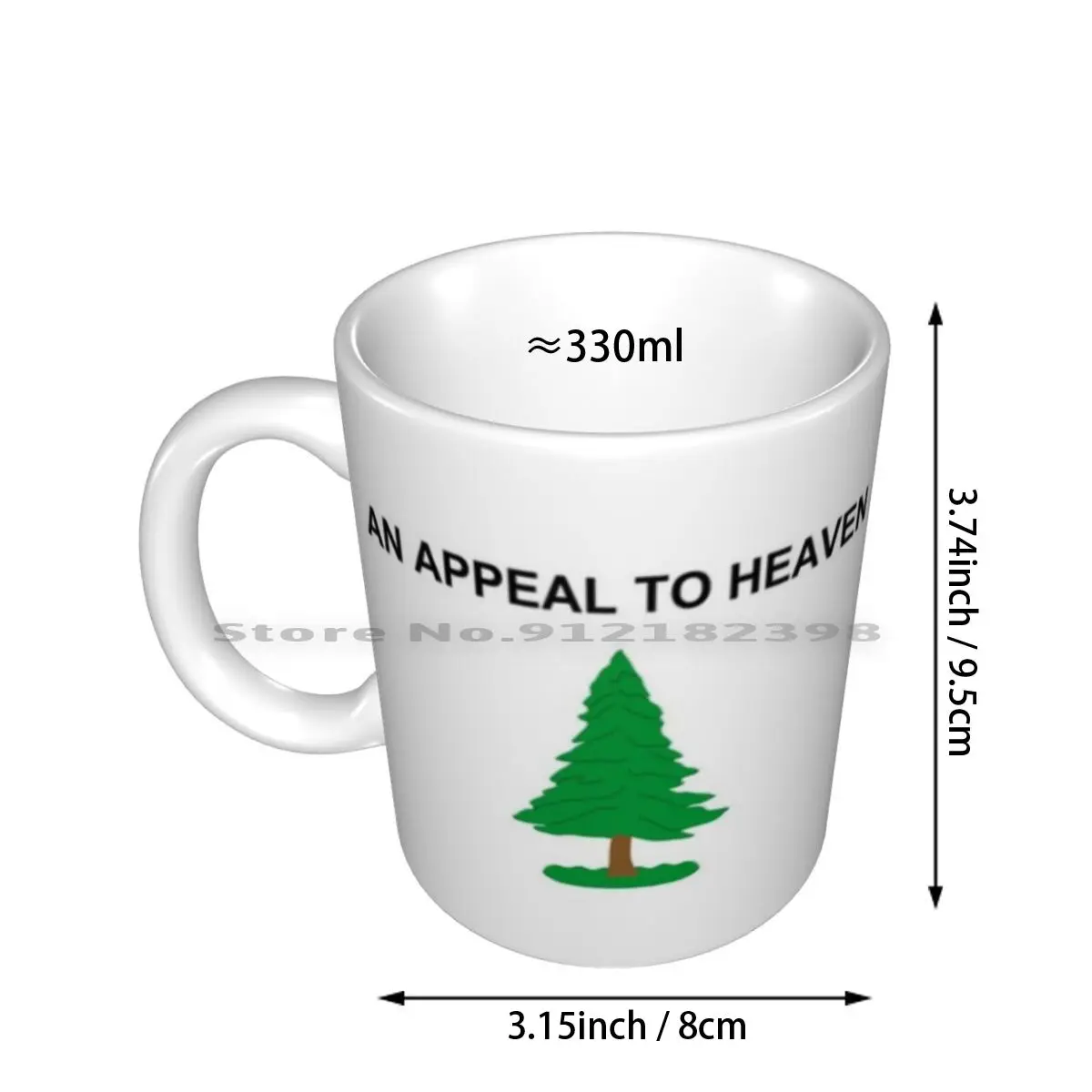 An Appeal To Heaven American Revolution Flag Ceramic Mugs Coffee Cups Milk Tea Mug Appeal To Heaven Flag American Revolution